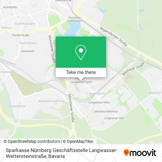 Sparkasse Nürnberg Geschäftsstelle Langwasser-Wettersteinstraße map