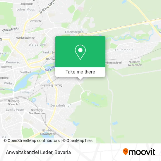 Карта Anwaltskanzlei Leder