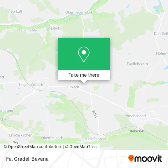 Карта Fa. Gradel