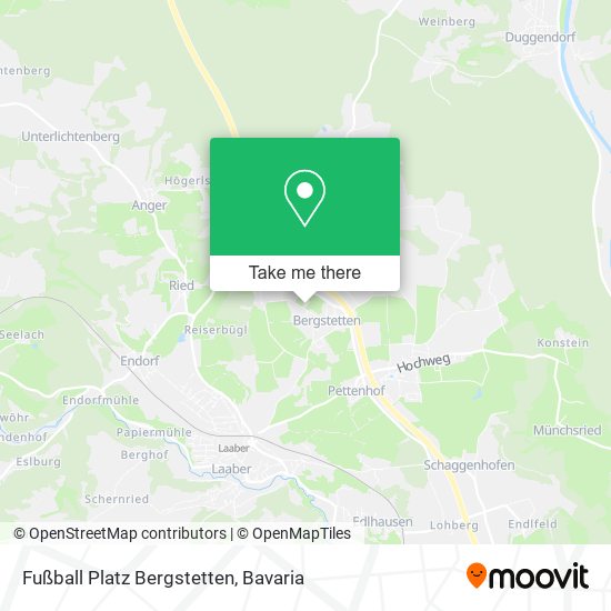 Fußball Platz Bergstetten map