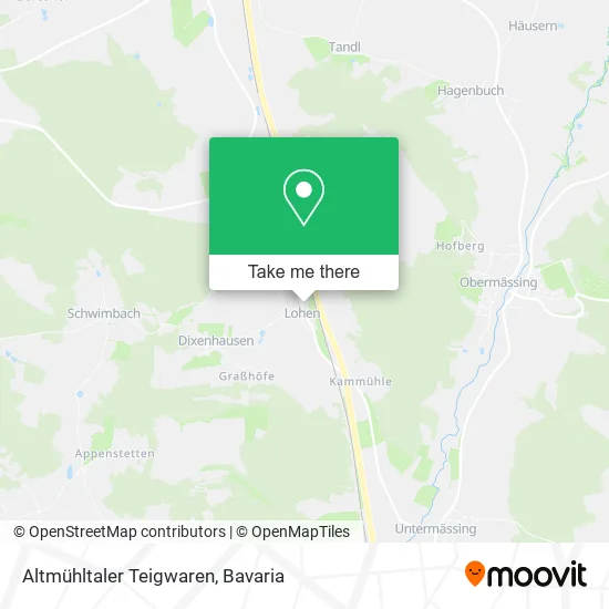 Карта Altmühltaler Teigwaren