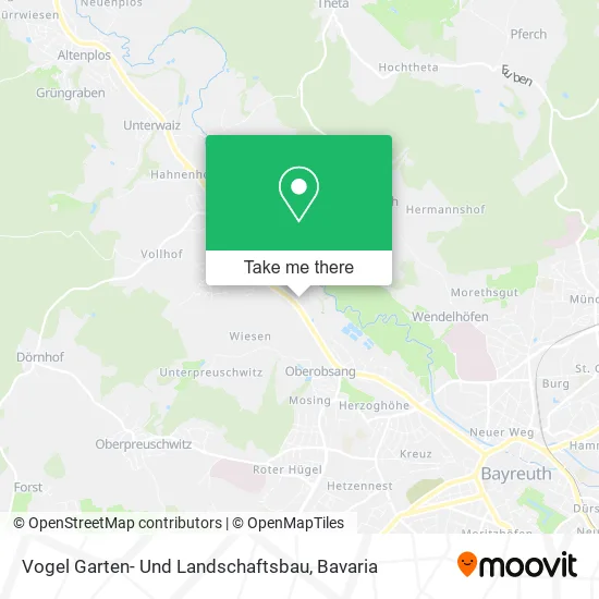 Карта Vogel Garten- Und Landschaftsbau