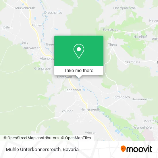 Карта Mühle Unterkonnersreuth