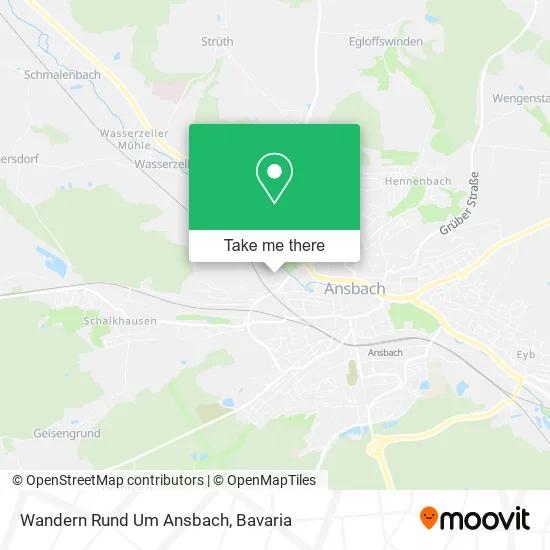 Карта Wandern Rund Um Ansbach