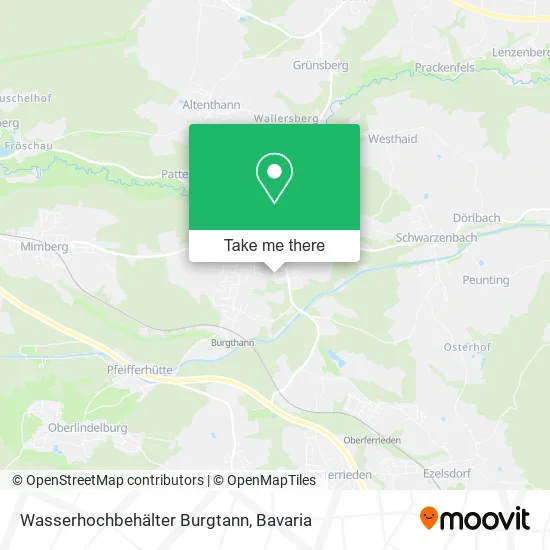Карта Wasserhochbehälter Burgtann