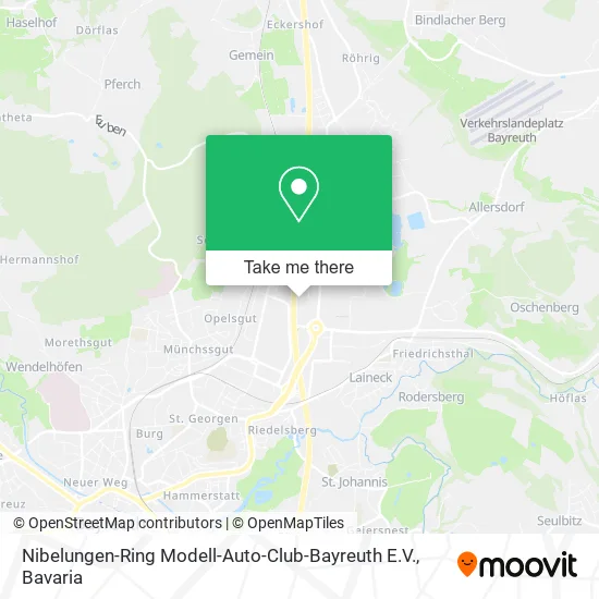 Карта Nibelungen-Ring Modell-Auto-Club-Bayreuth E.V.