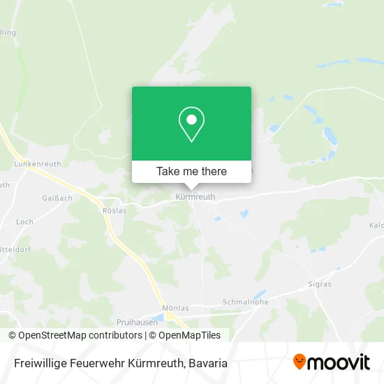 Карта Freiwillige Feuerwehr Kürmreuth