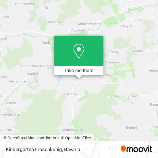 Kindergarten Froschkönig map