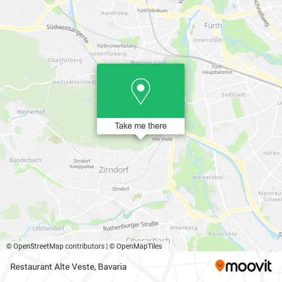 Карта Restaurant Alte Veste