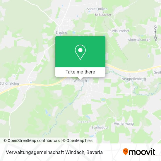 Карта Verwaltungsgemeinschaft Windach