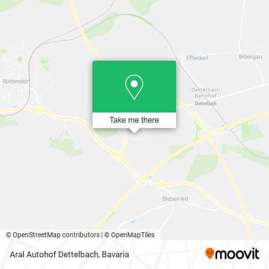 Aral Autohof Dettelbach map