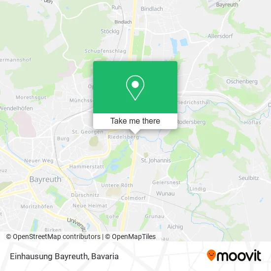 Карта Einhausung Bayreuth