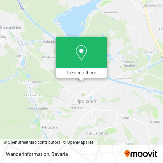 Карта Wanderinformation