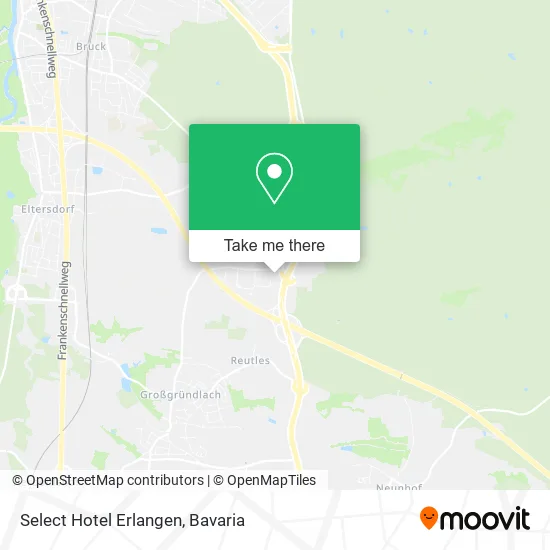 Карта Select Hotel Erlangen