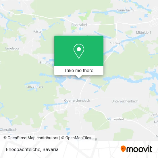 Карта Erlesbachteiche