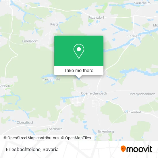 Карта Erlesbachteiche