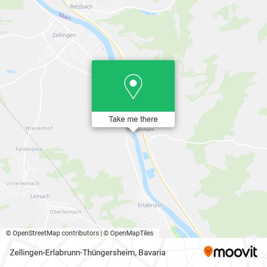 Zellingen-Erlabrunn-Thüngersheim map