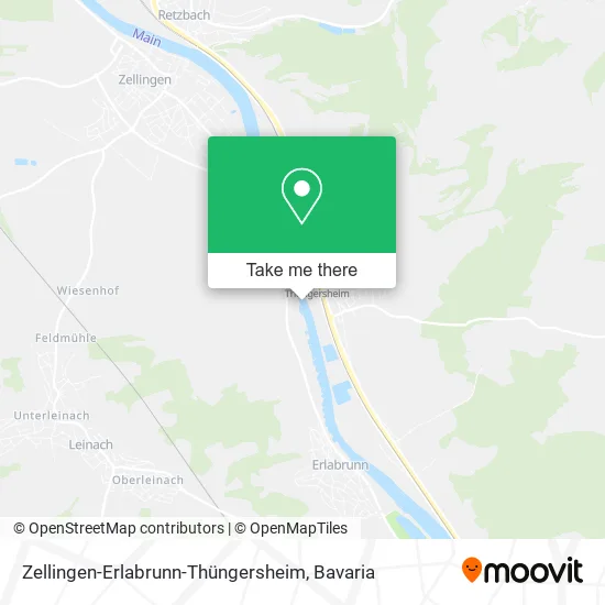 Карта Zellingen-Erlabrunn-Thüngersheim