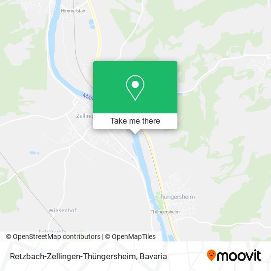 Retzbach-Zellingen-Thüngersheim map