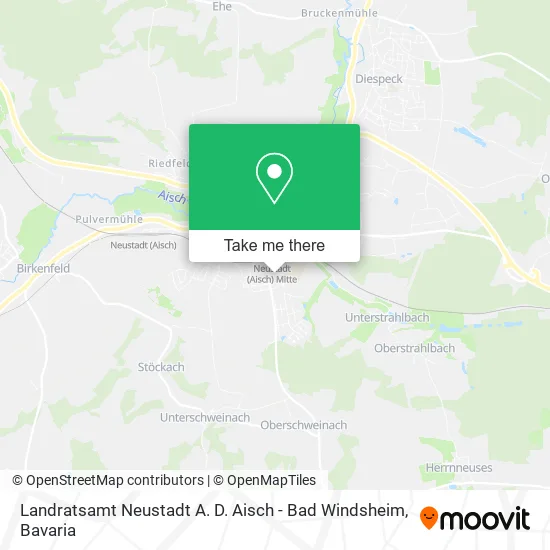 Карта Landratsamt Neustadt A. D. Aisch - Bad Windsheim