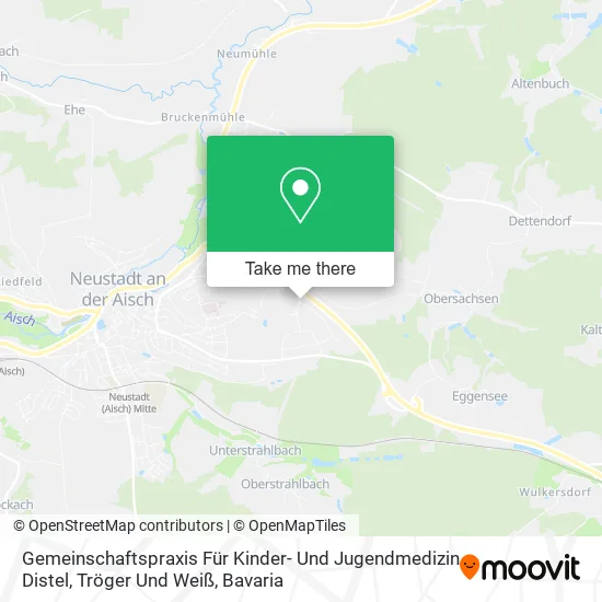 Карта Gemeinschaftspraxis Für Kinder- Und Jugendmedizin Distel, Tröger Und Weiß