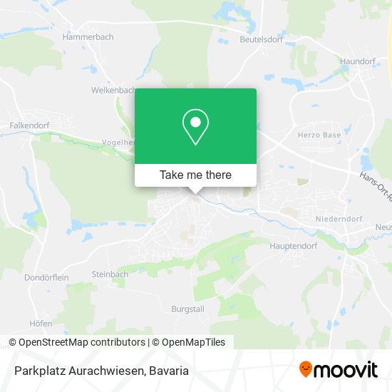Parkplatz Aurachwiesen map
