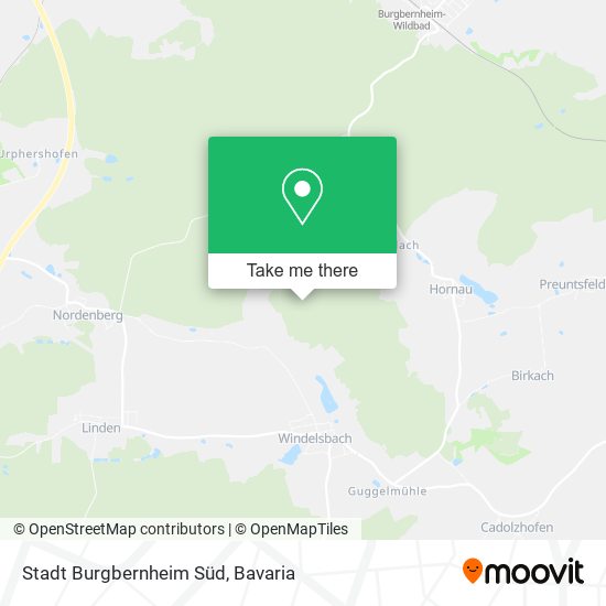 Stadt Burgbernheim Süd map