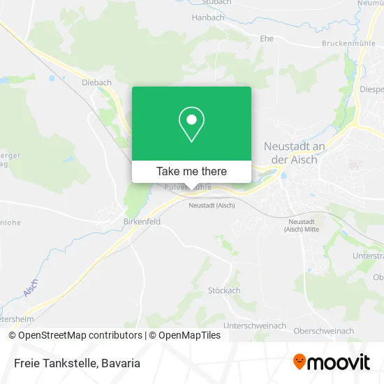 Карта Freie Tankstelle