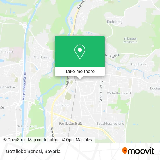 Карта Gottliebe Bénesi