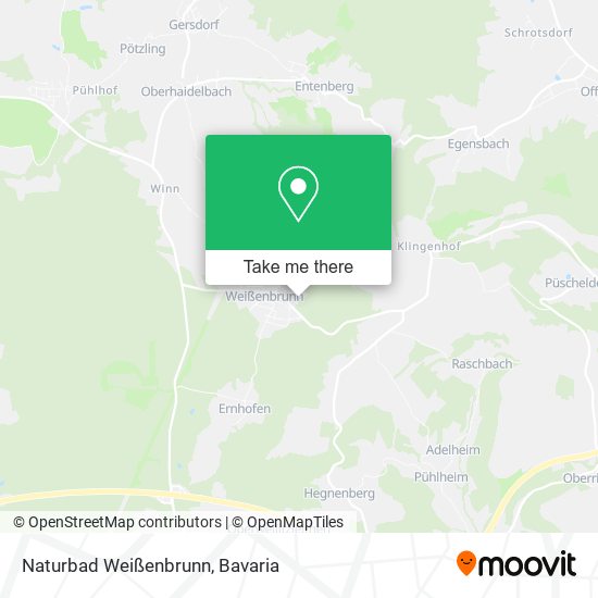 Naturbad Weißenbrunn map