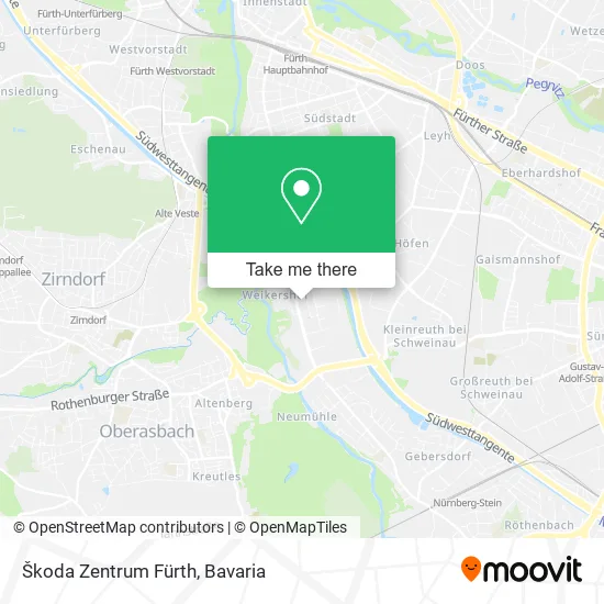 Карта Škoda Zentrum Fürth