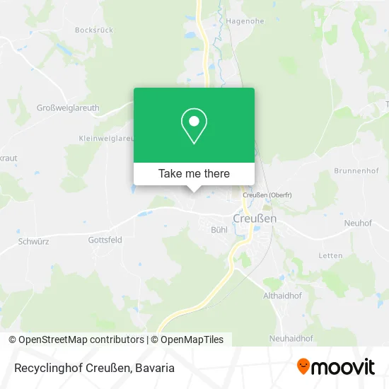 Карта Recyclinghof Creußen