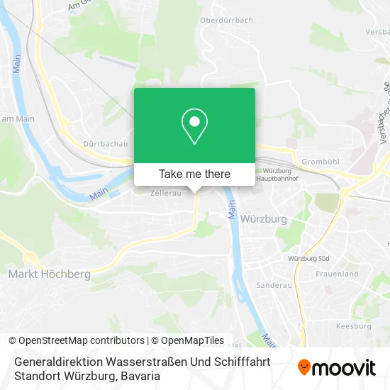 Карта Generaldirektion Wasserstraßen Und Schifffahrt Standort Würzburg
