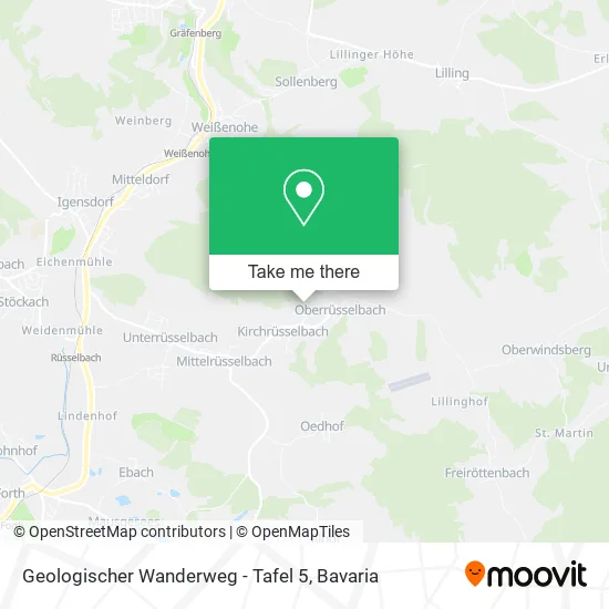 Карта Geologischer Wanderweg - Tafel 5