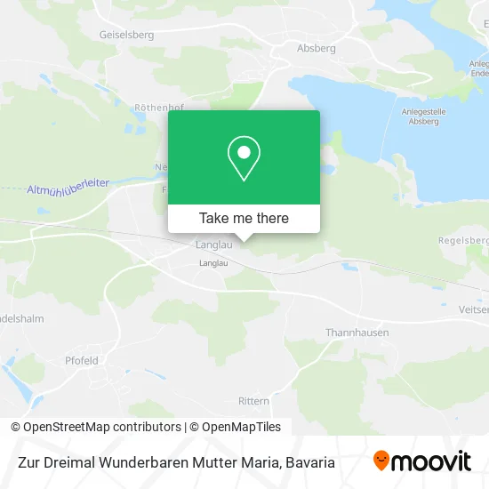 Карта Zur Dreimal Wunderbaren Mutter Maria