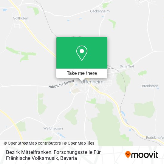 Bezirk Mittelfranken. Forschungsstelle Für Fränkische Volksmusik map