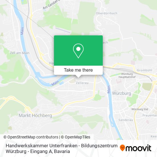 Handwerkskammer Unterfranken - Bildungszentrum Würzburg - Eingang A map