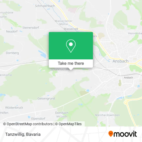 Карта Tanzwillig