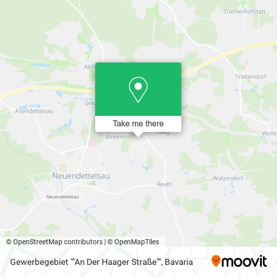 Gewerbegebiet ""An Der Haager Straße"" map