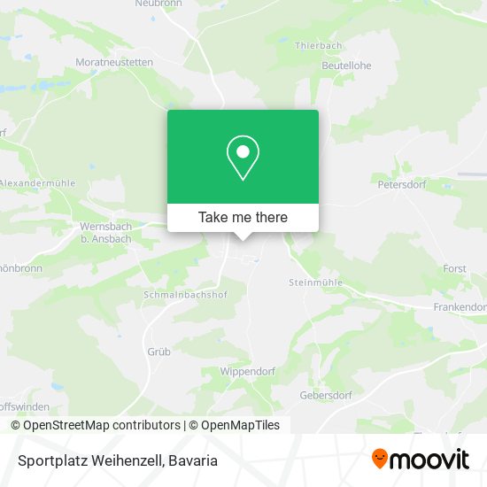 Sportplatz Weihenzell map