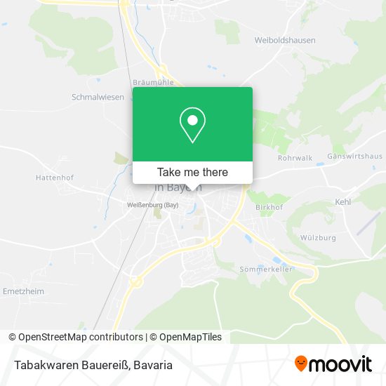 Карта Tabakwaren Bauereiß