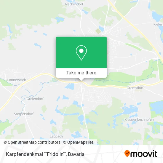 Карта Karpfendenkmal ""Fridolin""