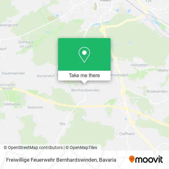 Карта Freiwillige Feuerwehr Bernhardswinden