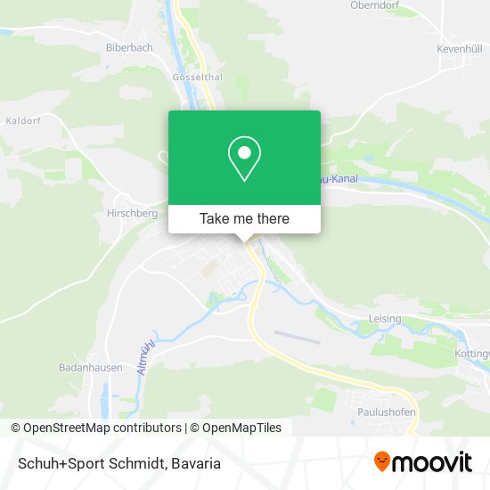 Schuh+Sport Schmidt map