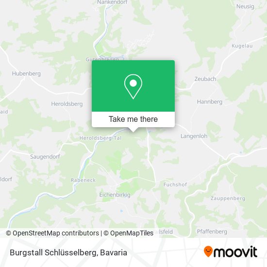 Burgstall Schlüsselberg map