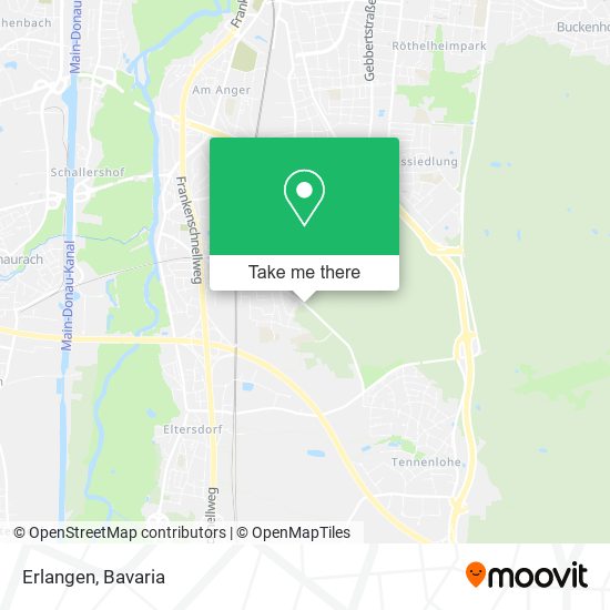 Карта Erlangen