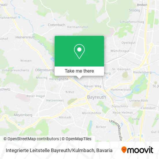 Карта Integrierte Leitstelle Bayreuth / Kulmbach