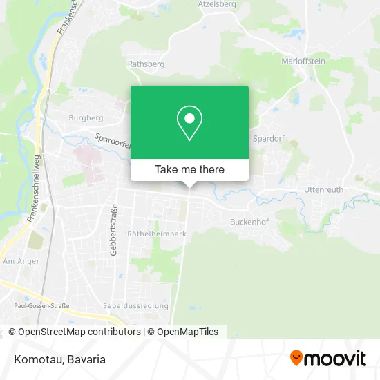 Карта Komotau