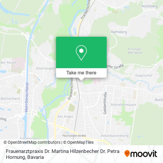 Frauenarztpraxis Dr. Martina Hilzenbecher Dr. Petra Hornung map