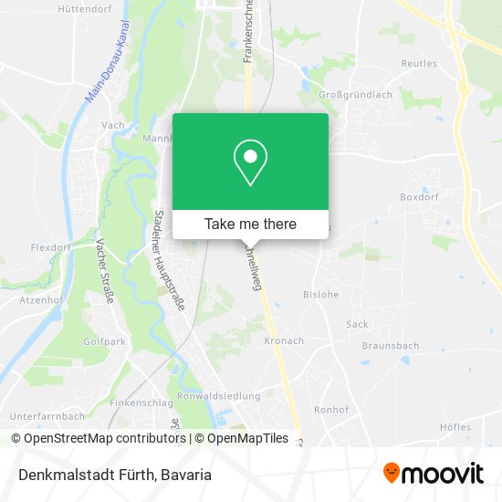 Denkmalstadt Fürth map